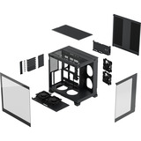 Fractal Design Pop 2 Vision midi tower behuizing Zwart | 1x USB-A | 1x USB-C | Tempered Glass