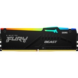 Kingston FURY 16 GB DDR5-6000 werkgeheugen Zwart, KF560C36BBE2A-16, Beast RGB, EXPO