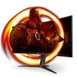 AOC CU34G2XE/BK 34" Curved UltraWide gaming monitor Zwart (mat)/rood, HDMI, DisplayPort