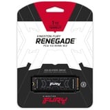 Kingston FURY Renegade 1 TB SSD Zwart, SFYRS/1000G, M.2 2280, PCIe 4.0 NVMe