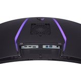 LG UltraGear OLED 39GS95QE-B 39" Curved UltraWide gaming monitor Zwart/paars, 2x HDMI, DisplayPort, 2x USB-A, USB-B, 240 Hz