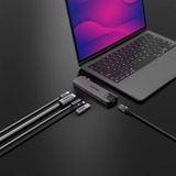 Sitecom 6-in-2 MacBook Air Multiport Hub dockingstation Grijs