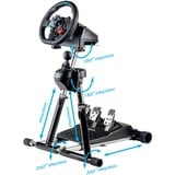 Wheel Stand Pro Deluxe V2 + RGS houder Zwart, Voor Logitech G29 / G920 / G27 / G25 / G923, Incl. RGS