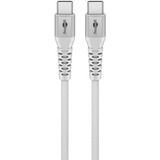 goobay Supersoft USB-C kabel Wit, 0,5 meter