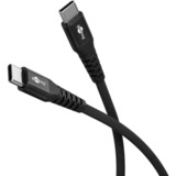 goobay Supersoft USB-C kabel Zwart, 1 meter