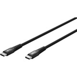 goobay Supersoft USB-C kabel Zwart, 1 meter