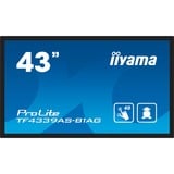 iiyama ProLite TF4339AS-B1AG 42.5" Public Display Zwart (mat), Touch, HDMI, DisplayPort, LAN, USB, Audio