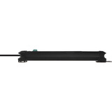 Brennenstuhl Premium-Line 6-voudige stekkerdoos met USB stekkerdoos Zwart, 6x stekker, 1x USB-A, 1x USB-C