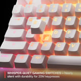 SteelSeries Apex 3 TKL RGB gaming toetsenbord Wit, US lay-out (QWERTY), SteelSeries Whisper-Quiet, 80% (TKL)	