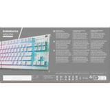 SteelSeries Apex 3 TKL RGB gaming toetsenbord Wit, US lay-out (QWERTY), SteelSeries Whisper-Quiet, 80% (TKL)	