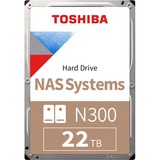 Toshiba N300 22 TB harde schijf SATA/600, 24/7