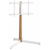 Vogels COMFORT TVS 3695 tv-vloerstandaard Houtkleur/wit, 40-77"