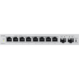 Zyxel 8-Port GbE + 2 GbE Uplink Web Managed switch Grijs