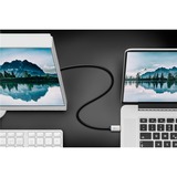 goobay USB-C naar DisplayPort kabel Zwart/zilver, 2 meter