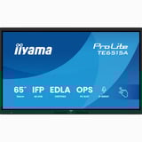 iiyama ProLite TE6515A-B1AG 64.5" 4K Ultra HD Public Display Zwart, Touch, HDMI, DisplayPort, USB-C, Audio, LAN, WiFi, iiWare 21E (Android 14 OS) met Google EDLA