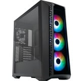 Cooler Master MasterBox 520 midi tower behuizing Zwart | 1x USB-A | 1x USB-C | RGB | Tempered Glass