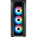 Cooler Master MasterBox 520 midi tower behuizing Zwart | 1x USB-A | 1x USB-C | RGB | Tempered Glass