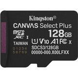Kingston Canvas Select Plus 128 GB MicroSDXC geheugenkaart Zwart, UHS-I U1, Class 10, V10