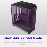 NZXT H6 RGB+ midi tower behuizing Zwart | 2x USB-A | 1x USB-C | RGB | Tempered Glass