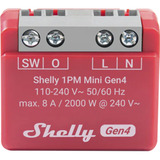 Shelly 1PM Mini Gen4 relais Rood