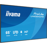 iiyama ProLite LH6564UHS-B1AG 65" 4K Ultra HD Public Display Zwart, HDMI, LAN, WiFi, Audio, USB, Android 14
