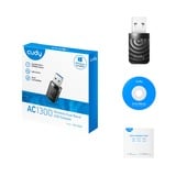 Cudy AC1300 Wi-Fi USB wlan adapter Zwart