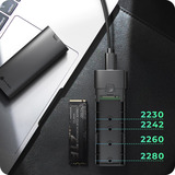 ICY BOX Spade Case 1806 M.2 NVMe externe behuizing Zwart