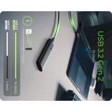 ICY BOX Spade Case 1806 M.2 NVMe externe behuizing Zwart