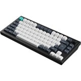 Keychron Q1 Max-M3Z QMK RGB mechanisch toetsenbord Zwart, BE lay-out (AZERTY), Gateron Jupiter Brown, 75%, Hot-swappable, Bluetooth, 2.4GHz