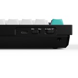Keychron Q1 Max-M3Z QMK, toetsenbord Zwart, BE Lay-out, Gateron Jupiter Brown, RGB leds, 75%, Hot-swappable, Bluetooth, 2.4GHz