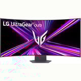 LG UltraGear OLED 45GX950A 44.5" 4K UHD UltraWide gaming monitor Donkergrijs, 2x HDMI, DisplayPort, 2x USB-A, USB-C, 330 Hz / 165 Hz