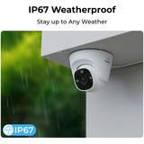 Reolink NVS8-12MD4, slimme 12 MP PoE beveiligingscamera 4 stuks, 12 MP, PoE, 2 TB
