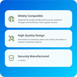 Yubico YubiKey Bio - FIDO Edition security key Zwart, USB-A