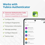 Yubico YubiKey Bio - FIDO Edition security key Zwart, USB-A