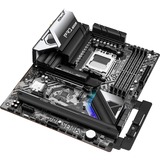 ASRock X670E Pro RS socket AM5 moederbord Zwart/zilver, RAID, 2.5Gb-LAN, WLAN, BT, Sound, ATX