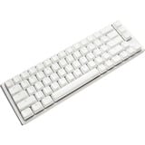 Ducky One 3 SF White, gaming toetsenbord Wit/zilver, BE Lay-out, Cherry MX Silent Red, RGB leds, 65%, ABS