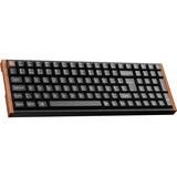 Keychron K4 HE-F1Z Wireless, toetsenbord Zwart/houtkleur, BE Lay-out, Gateron Double-Rail Magnetic Nebula, RGB leds, 96%, Double-shot PBT, Hot-swappable, Bluetooth, 2.4GHz