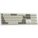 Keychron Q6 Max-P4Z QMK RGB mechanisch toetsenbord Wit, BE lay-out (AZERTY), Gateron Jupiter Banana, 100%, Hot-swappable, Bluetooth, 2.4GHz