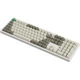 Keychron Q6 Max-P4Z QMK RGB mechanisch toetsenbord Wit, BE lay-out (AZERTY), Gateron Jupiter Banana, 100%, Hot-swappable, Bluetooth, 2.4GHz