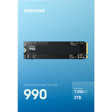 Samsung 990 2 TB SSD MZ-V9V2T0BW, PCIe Gen 4.0 x4, NVMe 2.0