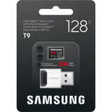 Samsung T9 microSD 128 GB geheugenkaart Zwart, UHS-I U3, Class 10, V30, incl. card reader