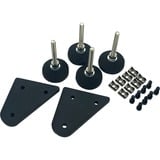 Trak Racer TR80 en TR160 stabilisatievoeten en vloerbeschermers Zwart, 4 stuks