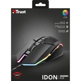 Trust GXT 950 Idon Illuminated Gaming Mouse Zwart, 500 - 6000 dpi, RGB leds