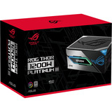 ASUS ROG Thor Platinum III modulaire 1200 watt voeding  Zwart, 1x 12V-2x6, 4x PCIe