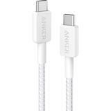 Anker 322 USB-C Braided kabel Wit, 1.8 meter, 60 W