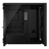 Corsair FRAME 5000D WOOD RS midi tower behuizing Zwart/houtkleur | 3x USB-C | Tempered Glass