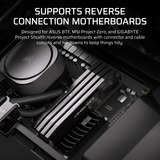 Corsair FRAME 5000D WOOD RS midi tower behuizing Zwart/houtkleur | 3x USB-C | Tempered Glass