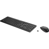 HP 230 draadloze muis- en toetsenbordcombo desktopset Zwart, BE lay-out (AZERTY), 100%, 1600 dpi
