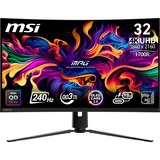 MSI MPG 321CURX QD-OLED 31.5" 4K UHD Curved gaming monitor Zwart, 2x HDMI, DisplayPort, USB, Adaptive-Sync, 240 Hz