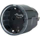 Shelly Plug PM Gen3 slimme wifi stekker Zwart